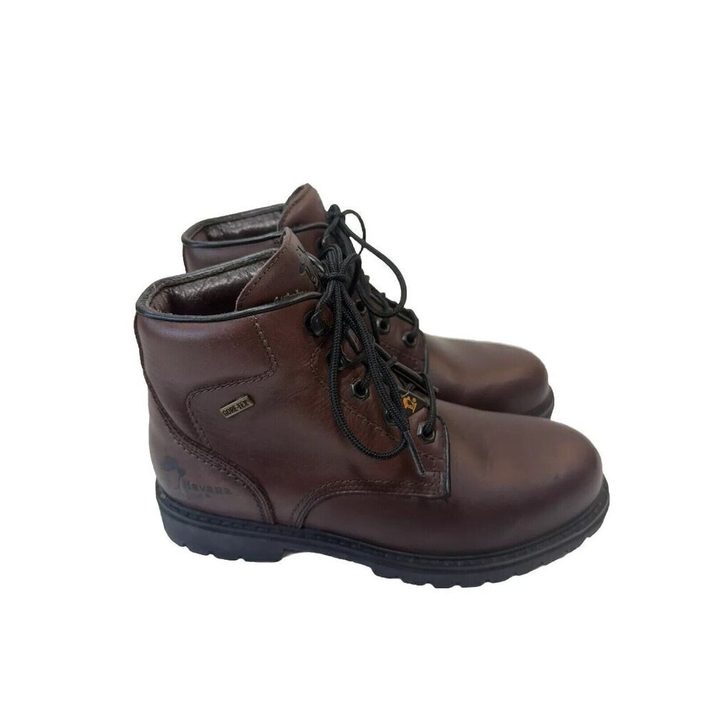 Havana Joe  Brown Leather Waterproof Gore Tex Chukka Boots Size 6